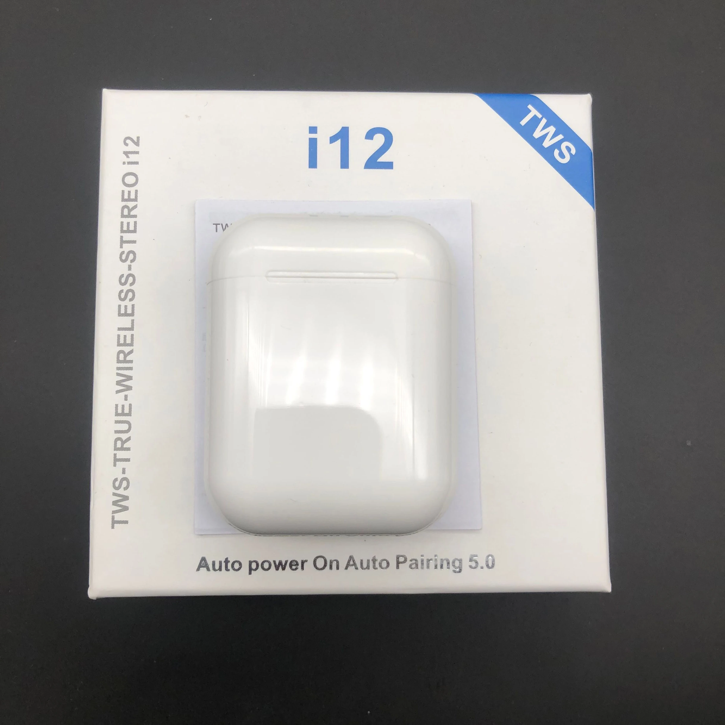 i12-White Оригинальные Inpods 12 наушники i7s i9s i11 i12 Tws беспроводные Bluetooth наушники гарнитура Прямая поставка - Цвет: i12-White