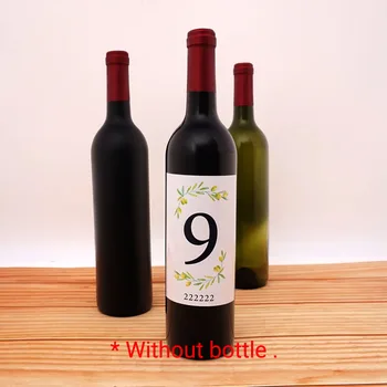 

Personalized Birthday Anniversary Party Table Number Wine Bottle Sticker Custom Special Date Wedding Party Favor