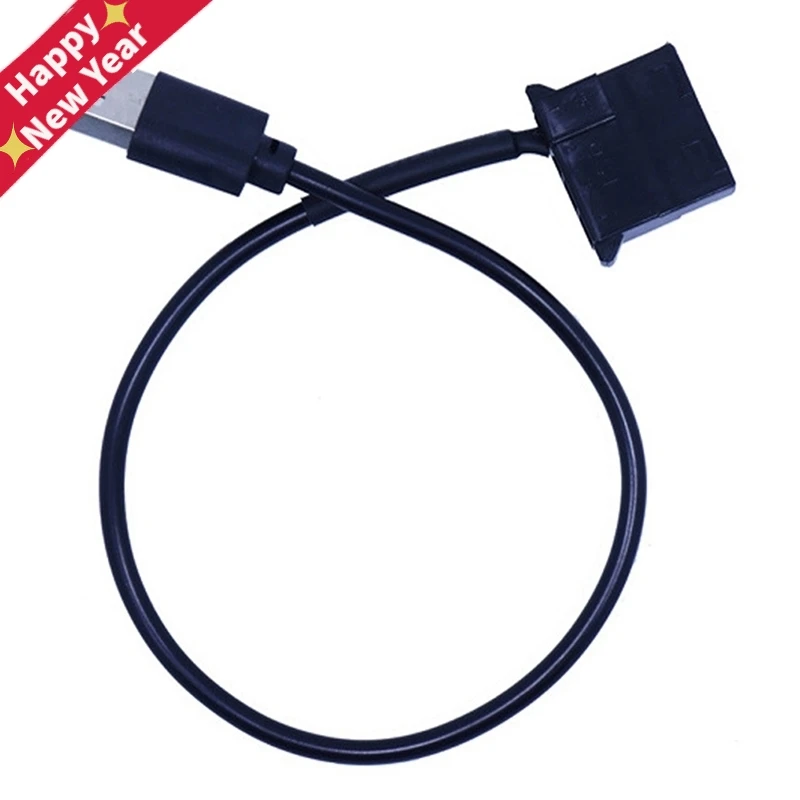 4Pin Female to 5V USB Male USB Adapter Cable USB to 4 Pin Molex Fan Power Cable Computer Case Adapter Cord 4Pin Female to 5V USB Male USB Adapter Cable USB to 4 Pin Molex Fan Power Cable Computer Case Adapter Cord