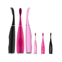 Звуковая силиконовая электрическая зубная щетка USB перезаряжаемая зубная щетка Водонепроницаемая IPX7 для глубокого ухода зубной очищающий