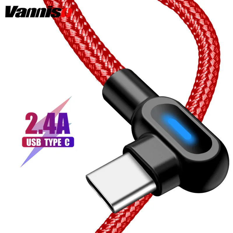 Usb type-C кабель 2.4A Быстрая зарядка нейлоновые USB кабели для Xiaomi Note 5 7 samsung A50 huawei P20 type-C шнур зарядного устройства для мобильных телефонов