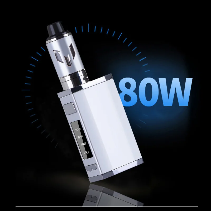 

Vape Mod New 80W Liquid Electronic Cigarette Kit 3ml Tank 2500mAh LED Vaporizer 80W e cigarettes Box Mod vs Shisha Hookah Vaper