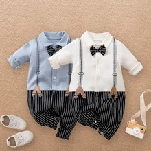 One Piece Baby Boy Clothes Cotton Formal Baby Jumpsuits for Kids Overalls 1st Birtday Party Toddler Romper for Newborn Babies