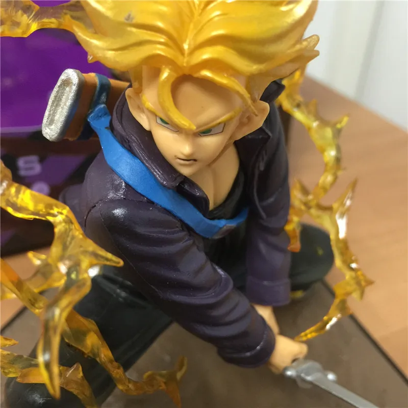 

Dragon Ball Z Super Saiyan Trunks Battle Version Boxed PVC 15CM Action Figure Model Collectible Toy Doll