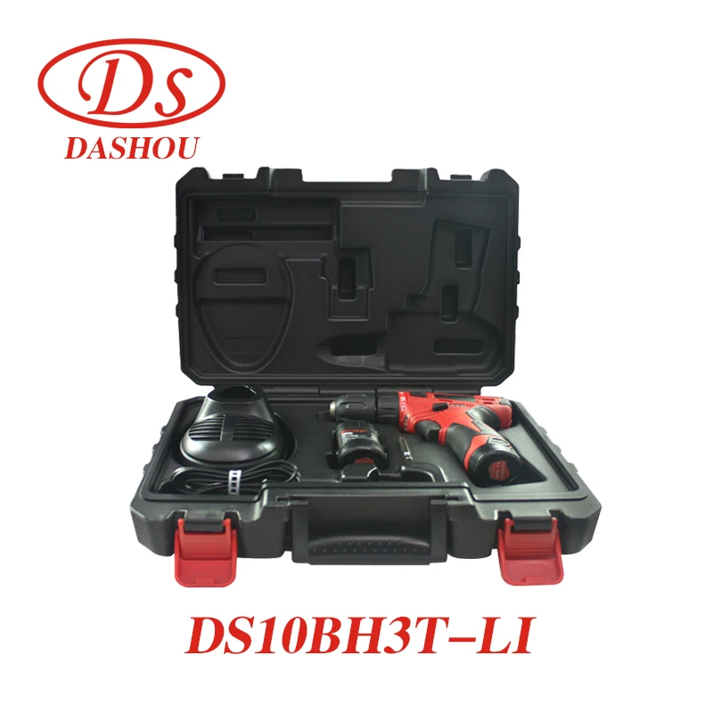 DS 12V литиевая электрическая отвертка DS10BH3T-LI двухскоростная ручная электрическая дрель перезаряжаемая отвертка 1 шт