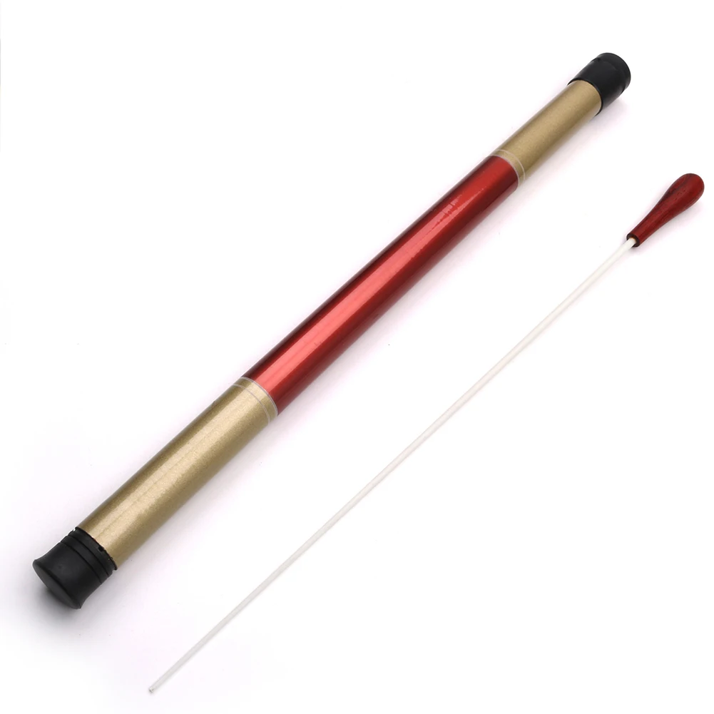 

Wood Handle Musician Professional Rhythm Orchestra Conducting Instrument Accessorizes With Case Stage Band Music Baton Set