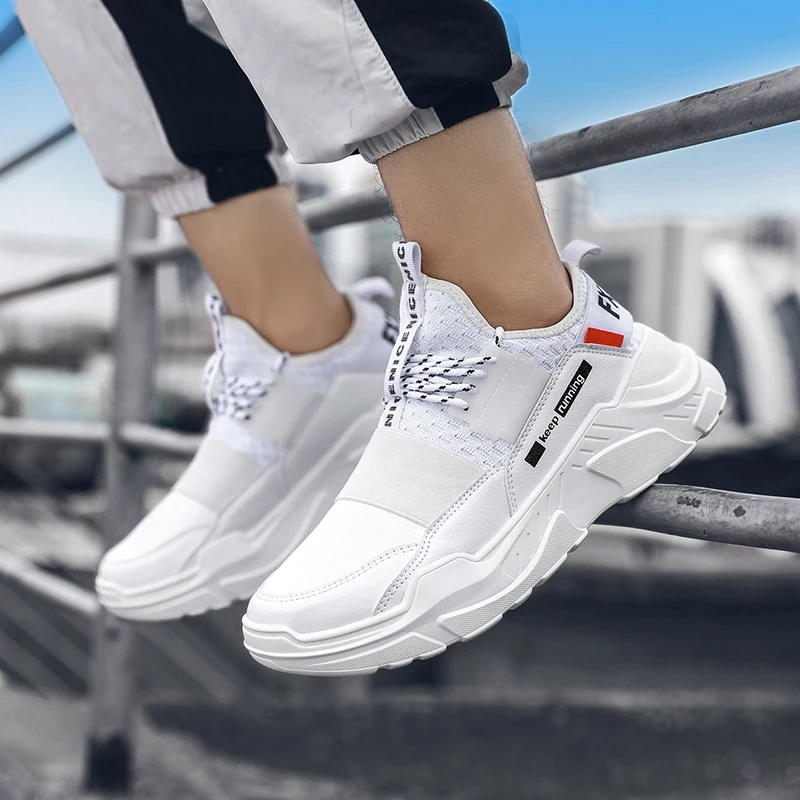 Для мужчин кроссовки Скорость бегун Huaraching E.D.G 7,0 Off Цвет Белый Все Белый цвет с рисунком звезд, Месси кроссовки размеры 39–44