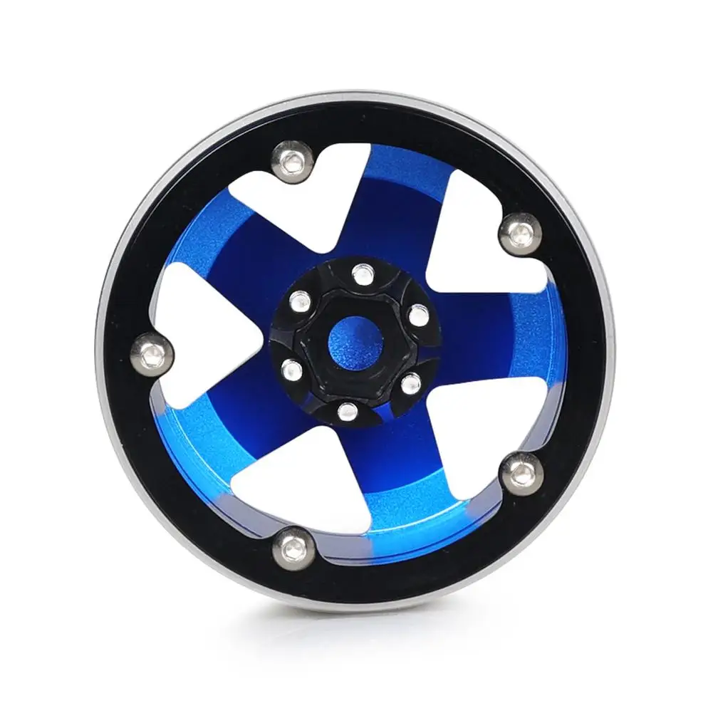 

4Pcs Aluminum Alloy 202 Wheels Rims for 1/10 RC Crawler Axial SCX10 SCX10 II 90046 for Traxxas TRX4 D90