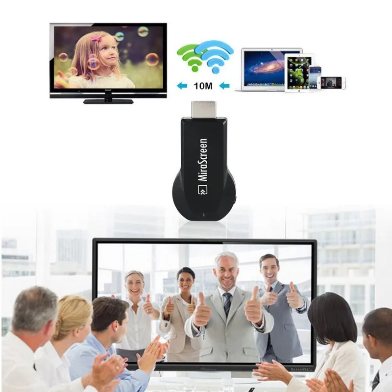 Dongle Mirascreen Wi-Fi дисплей приемник 128 МБ HDMI ТВ-карта DLNA AirPlay Miracast Airmirroring Chromecast для Windows 10 OS