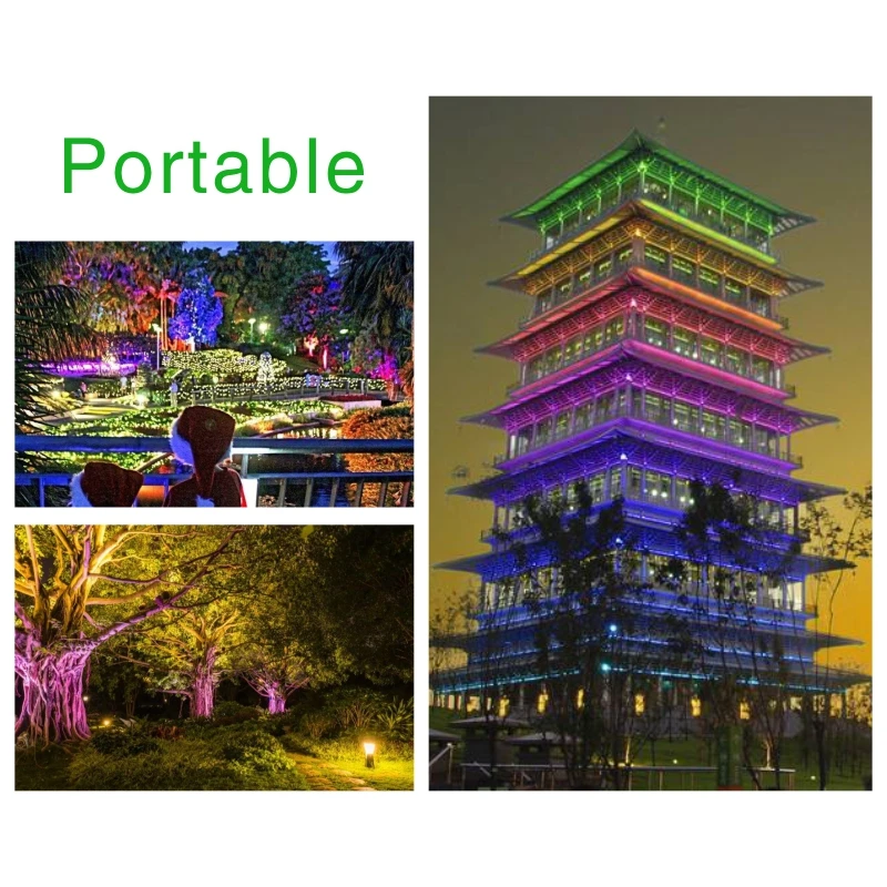 รูปสินค้า หลอดไฟ LED 50W RGB กลางแจ้ง กันน้ำ IP65 ส่องสว่างสวน