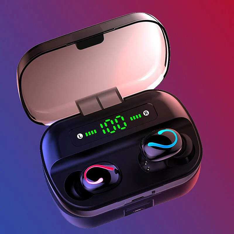 

True Wireless In-Ear Earbuds Depth Waterproof Gaming 5.0 Bluetooth Vision No Delay Headphone with Charging Case Headset