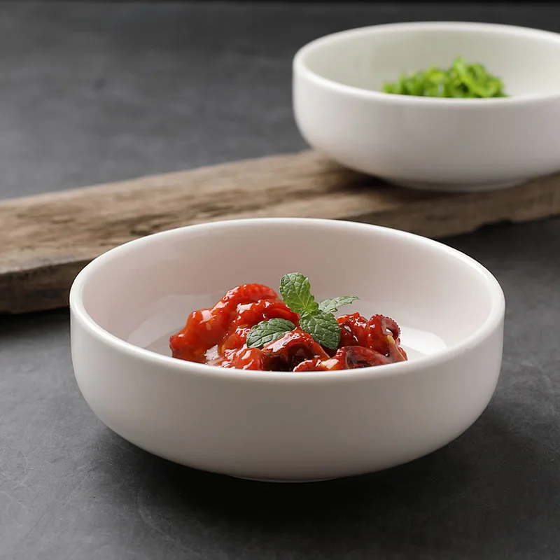 Чаша кимчи суповая чаша искусственная десертная круглая короткая керамическая
