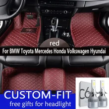 Напольный коврик для BMW e60 f30 toyota yaris chr corolla для Mercedes 205 212 honda civic golf tiguan polo shenlao Пользовательские Коврики