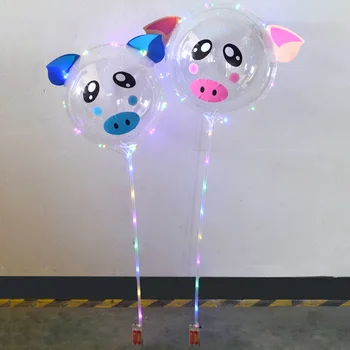

Cartoon DIY LED Balloon Glowing Helium Ballons Kids Toy Party Wedding Decor