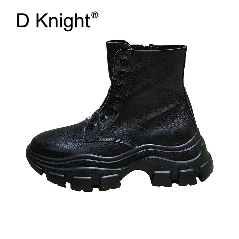 

2019 Winter Ankle Boots New Arrival Women Square Heel Chelsea Boots Punk Style Split Leather High Heel Shoes Female Black Boots