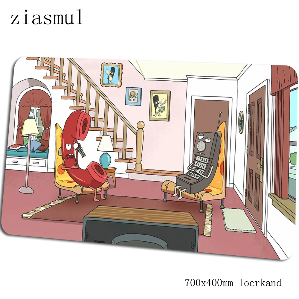 Коврик для мыши rick and morty Kawaii компьютерный коврик 70x40 см игровой коврик большой xl клавиатура со встроенной мышью игры ПК геймер стол - Цвет: Size 700x400x2mm