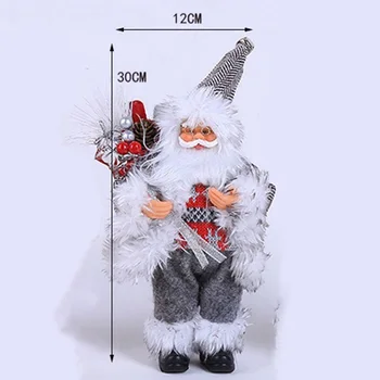 

Decoration Santa Claus Rustic Father Christmas Standing Ornament Holiday