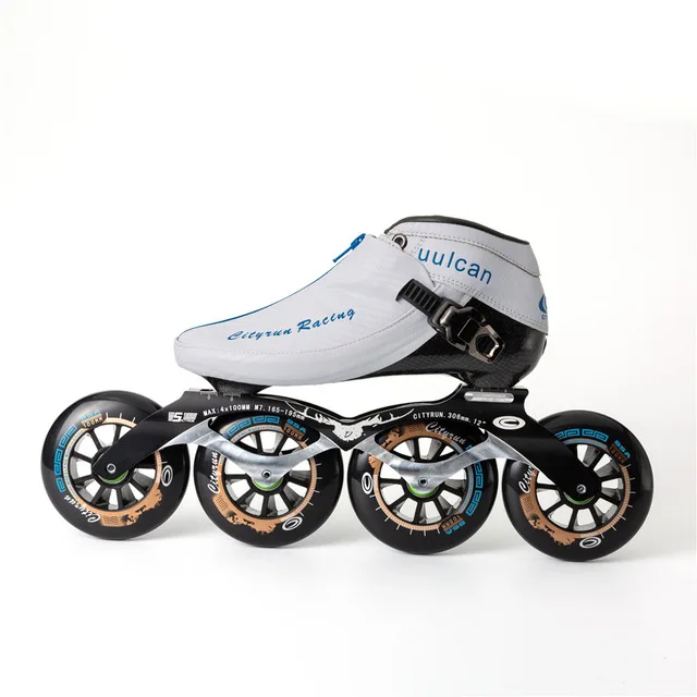 Cityrun скоростные роликовые коньки из углеродного волокна для профессионального соревнования, ботинки на молнии для гонок и катания на коньках - Цвет: model 4