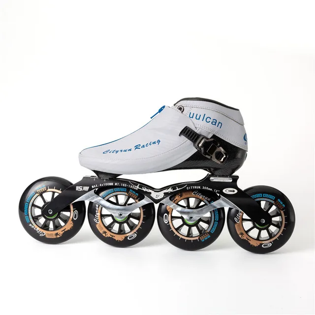 model 4 Cityrun скоростные роликовые коньки из углеродного волокна для профессионального соревнования, ботинки на молнии для гонок и катания на коньках - Цвет: model 4