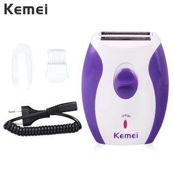

Kemei Rechargeable Epilator Hair Removal Electric Lady Shaving Trimmer Bikini Depilatory Women Shaver Legs Body Depilador F30