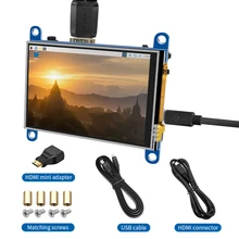 3.5inch Resistance Touch Screen  LCD Display HDMI Module 480x320 for Raspberry Pi 3 Pi4 PC monitor 3D Printer orange pi