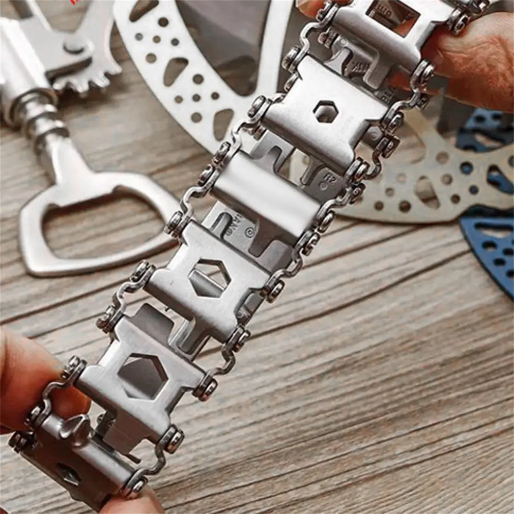 29 in 1 Multitool Bracelet Multifunction Screwdriver Men Outdoor Spliced Wearing Tool Hand Chain Survival Brace Opener Bracelet 29 in 1 Multitool Bracelet Multifunction Screwdriver Men Outdoor Spliced Wearing Tool Hand Chain Survival Brace Opener Bracelet
