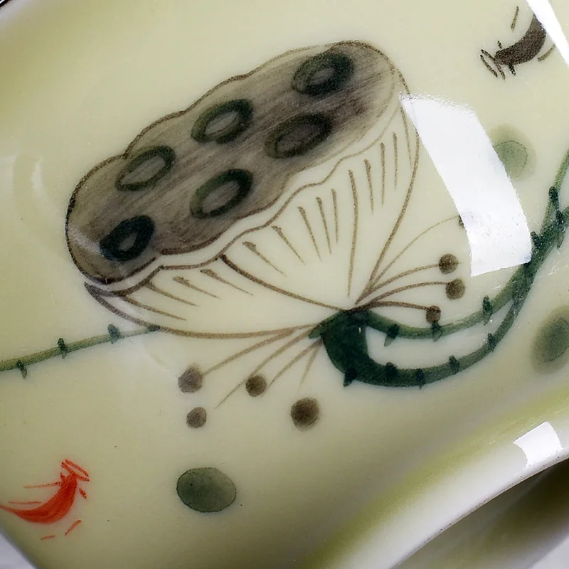 150 мл креативный чайный набор Gaiwan с изображением китайского Пейзажа, керамические чайные наборы, чайный набор, чайный горшок, чайный набор, чайные чашки для чайной церемонии