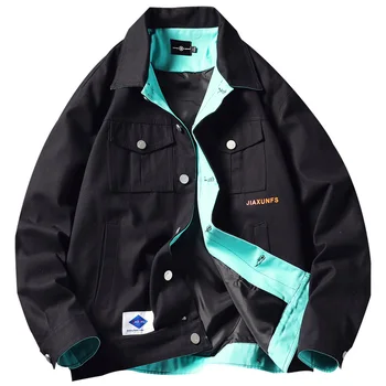 

Black Denim Jacket Men Punk Autumn Oversize Men Jean Jackets Chaqueta Jean Hombre Man Jacket Autumn 2019 Men Fashion Thin HH40JK