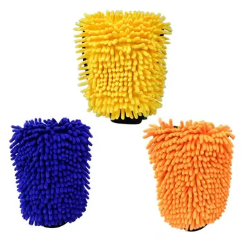 

Double-sided Car Wash Mitt Premium Chenille Microfiber Cleaning Glove Lint Free T3LF