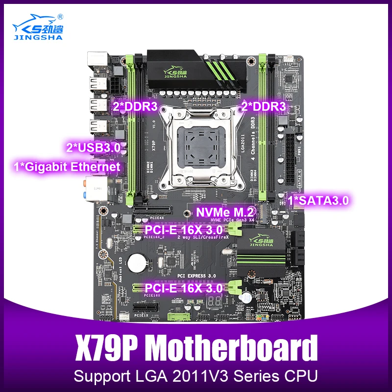 Комплект материнской платы X79 с LGA2011 combos Xeon E5 2690 ЦПУ 4 шт. x 8 ГБ = 32 памяти DDR3 ОЗУ