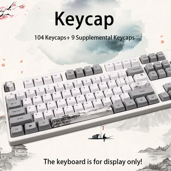 

Fashion 113pcs/set Dye Subbed PBT Keycap Office OEM Profile Mechanical Keyboards