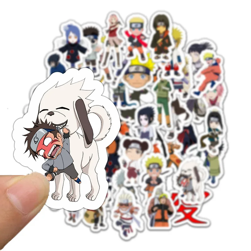 

50pcs Naruto Cartoon Ninja Suitcase Pull-bar Box Mobile Phone Skateboard Graffiti Stickers