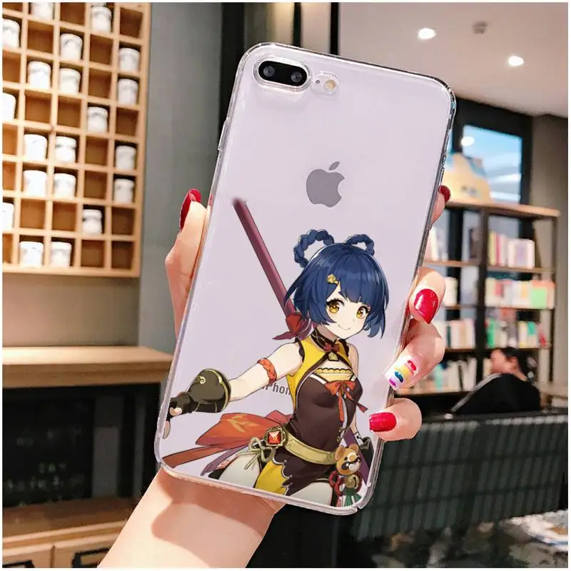 mous phone case YNDFCNB Genshin Tác Động Ốp Lưng Điện Thoại Cho iPhone X XS MAX 6 6S 7 7Plus 8 8Plus 5 5 5S SE 2020 XR 11 11pro Max Trong Suốt Funda Bao otterbox symmetry