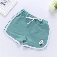 Детские короткие пляжные спортивные штаны унисекс, летние детские шорты, хлопковые мини-штаны для мальчиков и девочек, одежда для малышей