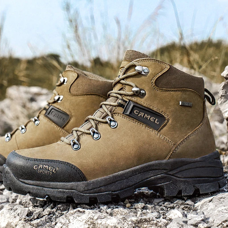 Najtaniej CAMEL Outdoor Sports wysokie góry prawdziwej skóry piesze wycieczki mężczyźni buty wodoodporne przeciwpoślizgowe oddychające wspinaczka górska buty trekkingowe
