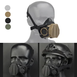 Tactical Respirator Mask Half Face Dustproof Paintball Airsoft Mask Replaceable Filter Anti Industrial Construction Dust Mask