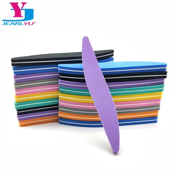 

50Pcs/set Nail File Buffer 100/180 Colorful Sanding Sponge Grinding Polishing Nail Art emery board Manicure Salon File file Tool