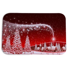 Домашний износостойкий нескользящий Противоскользящий Рождественский коврик для спальни, коврик для ванной комнаты, впитывающий воду мягкий ковер с принтом