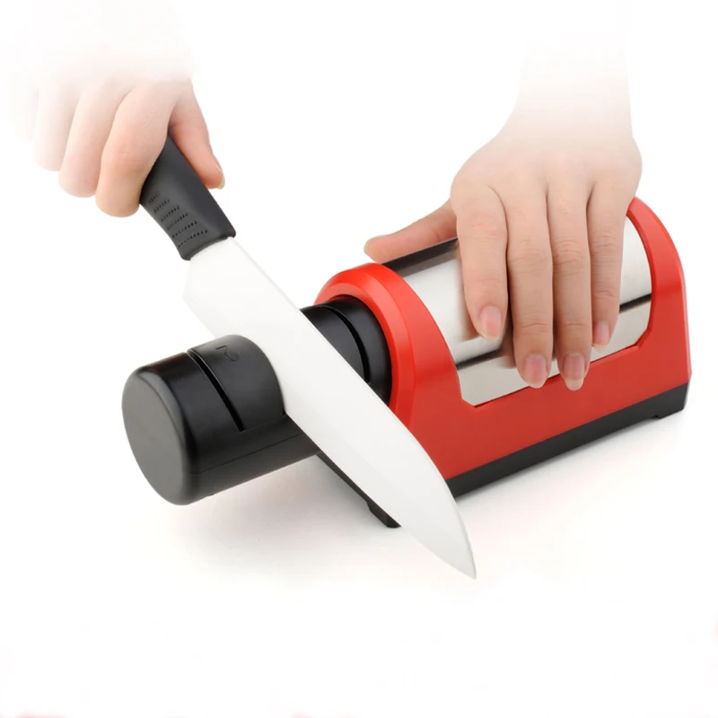 

Auto Knife Grinder Electric Diamond Knife Sharpener Speedy Automatic Self-abrasive Tool for Ceramic Steel Kitchen Knives EU plug