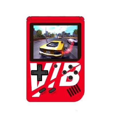 red Виб портативный игровой плеер Вибрирующая портативная игровая консоль встроенный 169 игр поддержка ТВ выход - Цвет: red