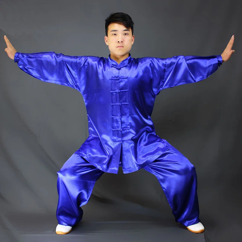 Traditional Chinese Tai Chi Kung Fu Uniforms Adult Morning Gymnastics Wushu Clothing Kids Adult Martial Arts Wing Chun Suit