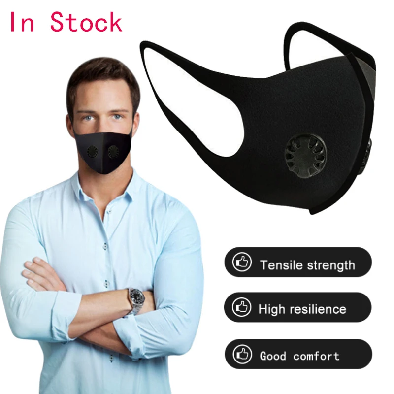 

Face Mask N95 Dust Mask Anti Pollution Masks PM2.5 Activated Carbon Filter Insert Respirator Can Be Washed Reusable Mouth Masks