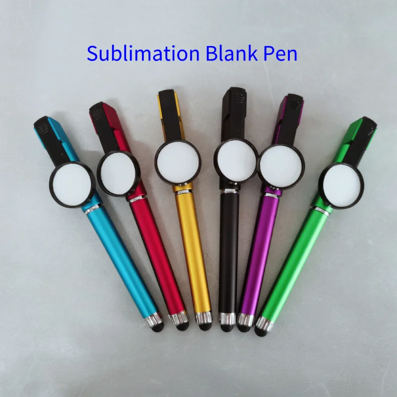 Stylo à bille blanc à impression par sublimation, logo personnalisé, image imprimée, 5 pièces, 10 pièces, 20 pièces, 60 pièces