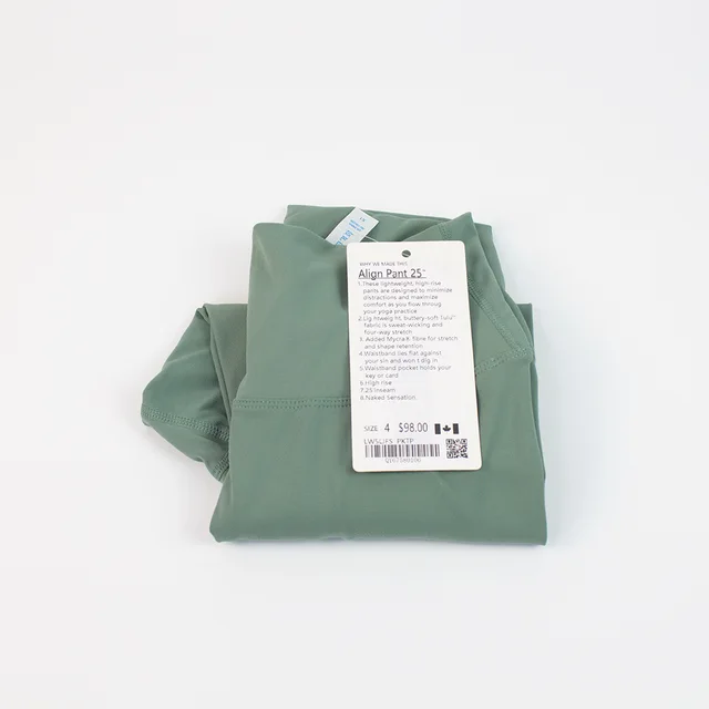 Fitness LuLu Running Street Gym Women Yoga Leggings Trousers d Sports High Waist Stretch Fitness Ankle LengthTights  Pants Slim shiqingGreen