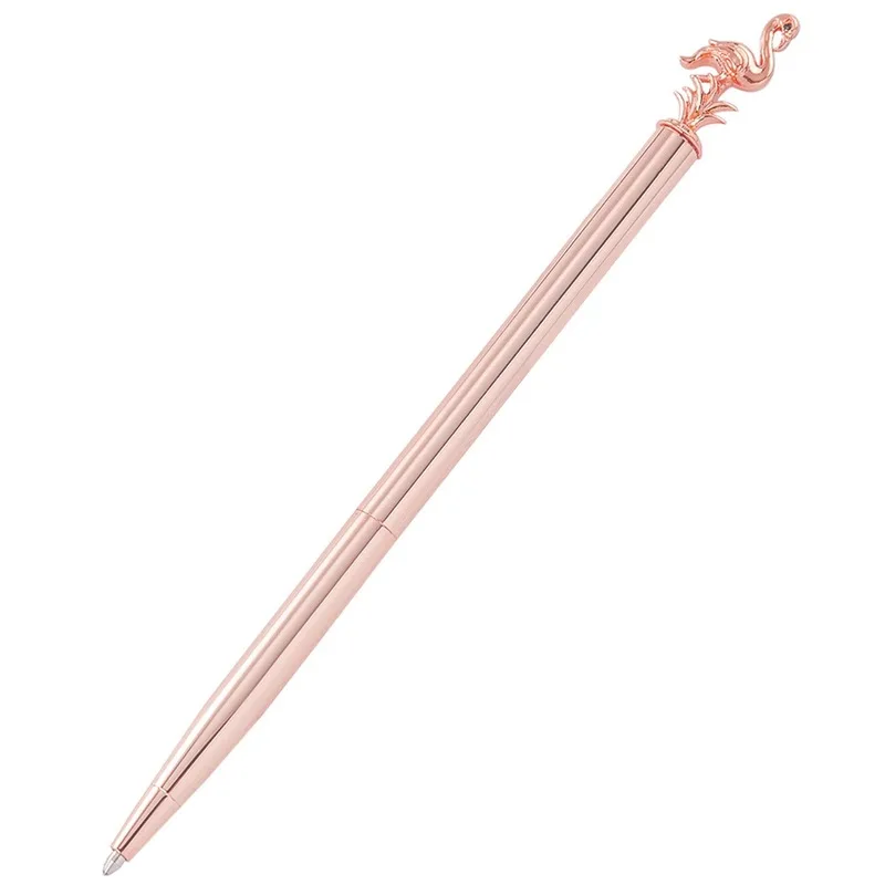 

Free laser custom flamingo creative ballpoint pen, custom IOGO name for gift learning