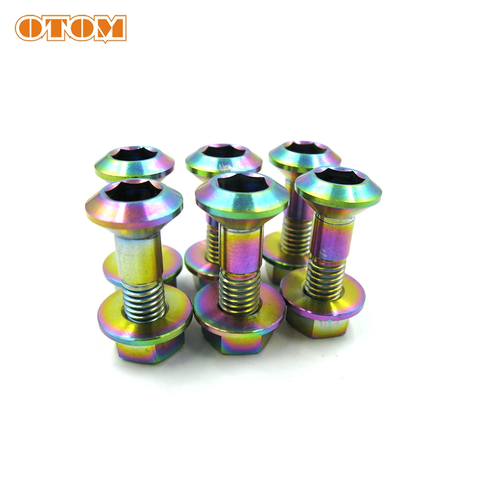ビッグべイト8個セット OTOM Colorful Dirt Pit Bike Bolts Kit Fastener Clips Screw