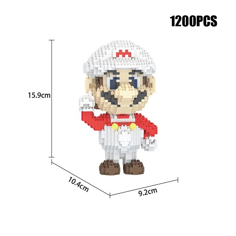Классическая игра super mario bros Рисунок микро алмазный строительный блок пчела Wario Yoshi Waluigi Luigi jeweldoes Кирпичи игрушки для подарков - Цвет: 7101A no box