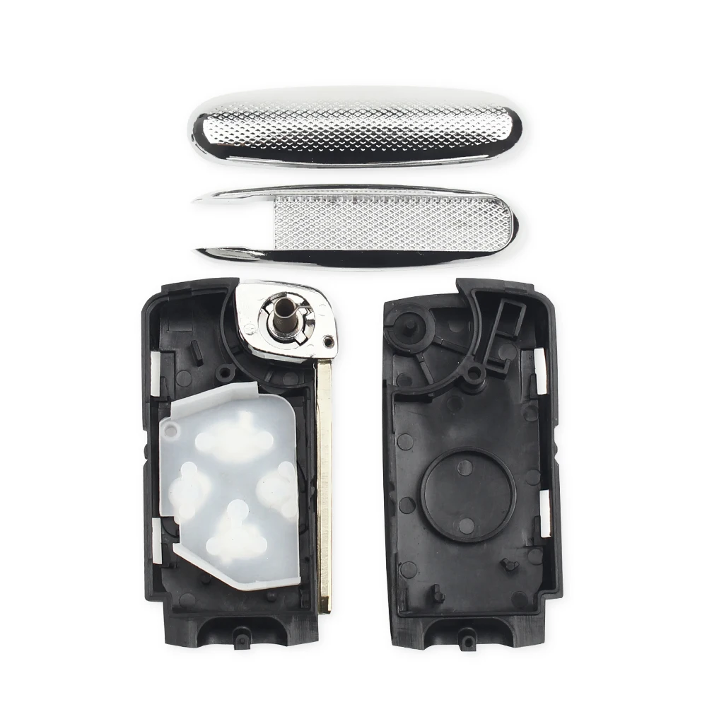 Чехол для ключа автомобиля KEYYOU модифицированный для Toyota Yaris Prado Tarago Camry Corolla RAV4 Hilux Vitz Aqua eiz Crown Avalon Venza 2007-2012
