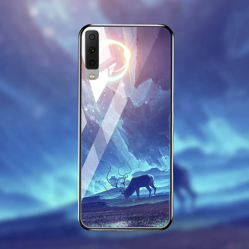 M041 Закаленное Стекло чехол для samsung Galaxy A7 A6 A8 плюс Чехол для samsung M30s J2 Core Prime Pro J4 J6 J8 M10 M20 M30 чехлы - Цвет: M041