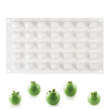 

Round 3D Truffle Chocolates Silicone Molds Cake Decorating Tools For Baking Fondant Mousse Ice Cream Pudding Mould